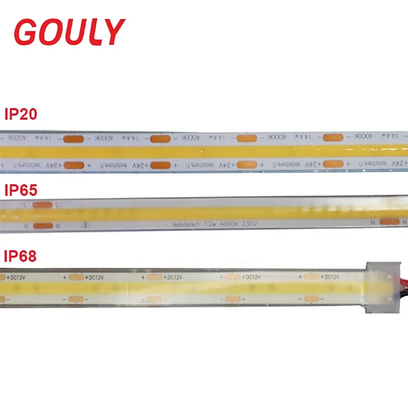 Customized High Brightness Monochrome COB LED Strip Light